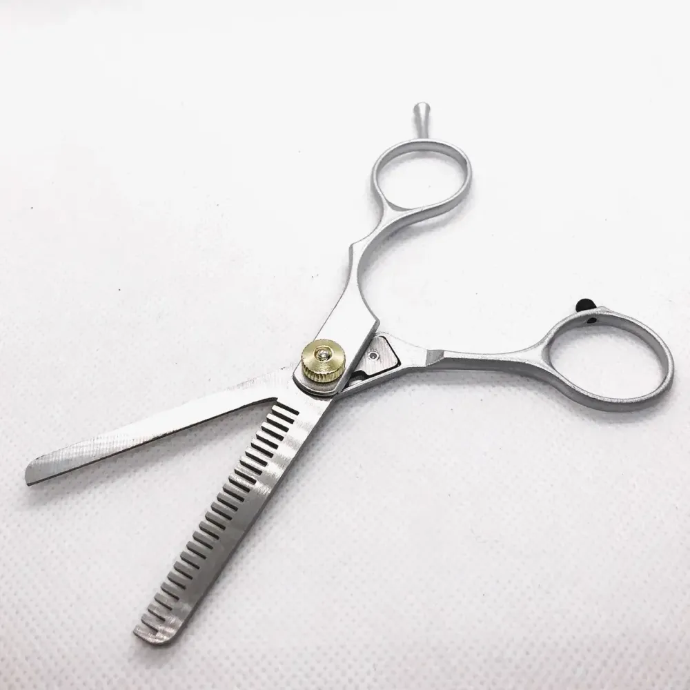 Перукарські ножиці Zinger суцільнометалеві, одностороннє філіровка, розмір леза – 5,6 см. Київ - фото 4