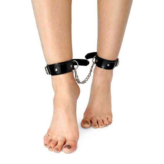 Поножі з екошкіри Art of Sex - Legcuffs Emoji Sex Aura Київ