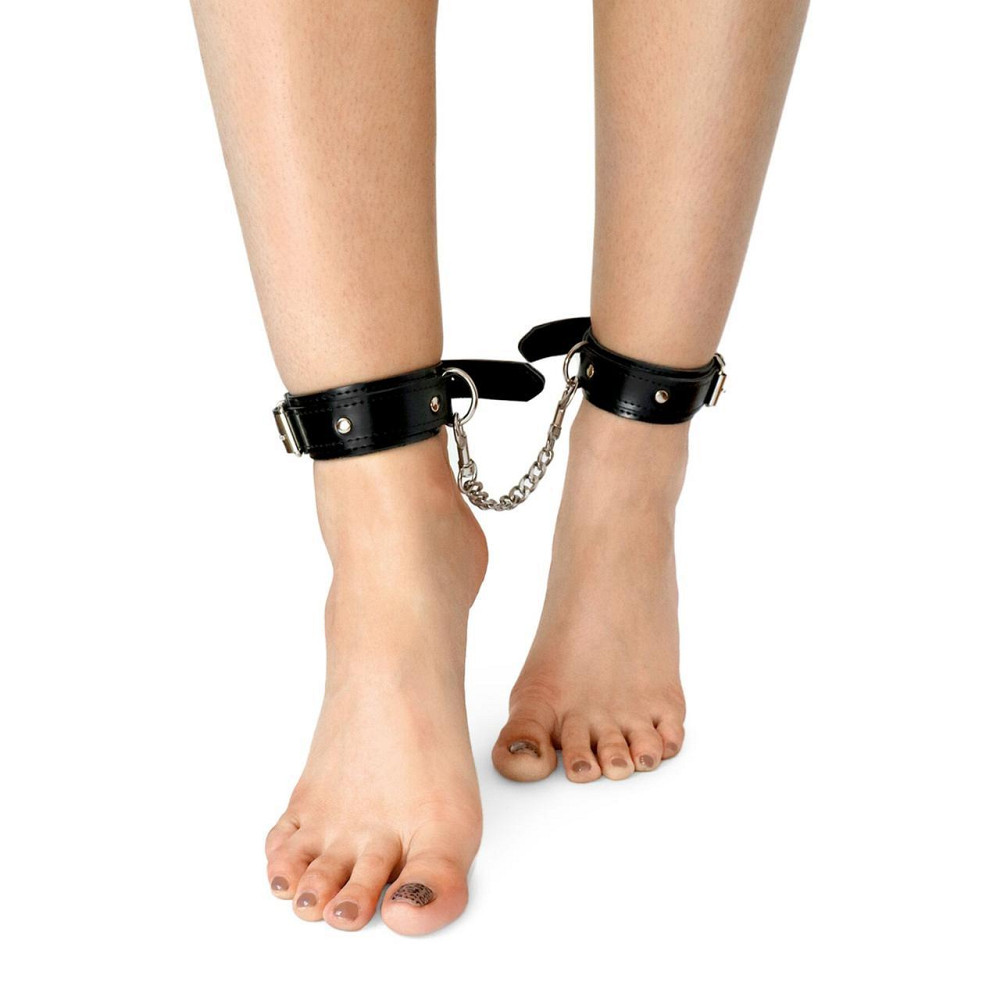 Поножі з екошкіри Art of Sex - Legcuffs Emoji Sex Aura Київ - фото 1