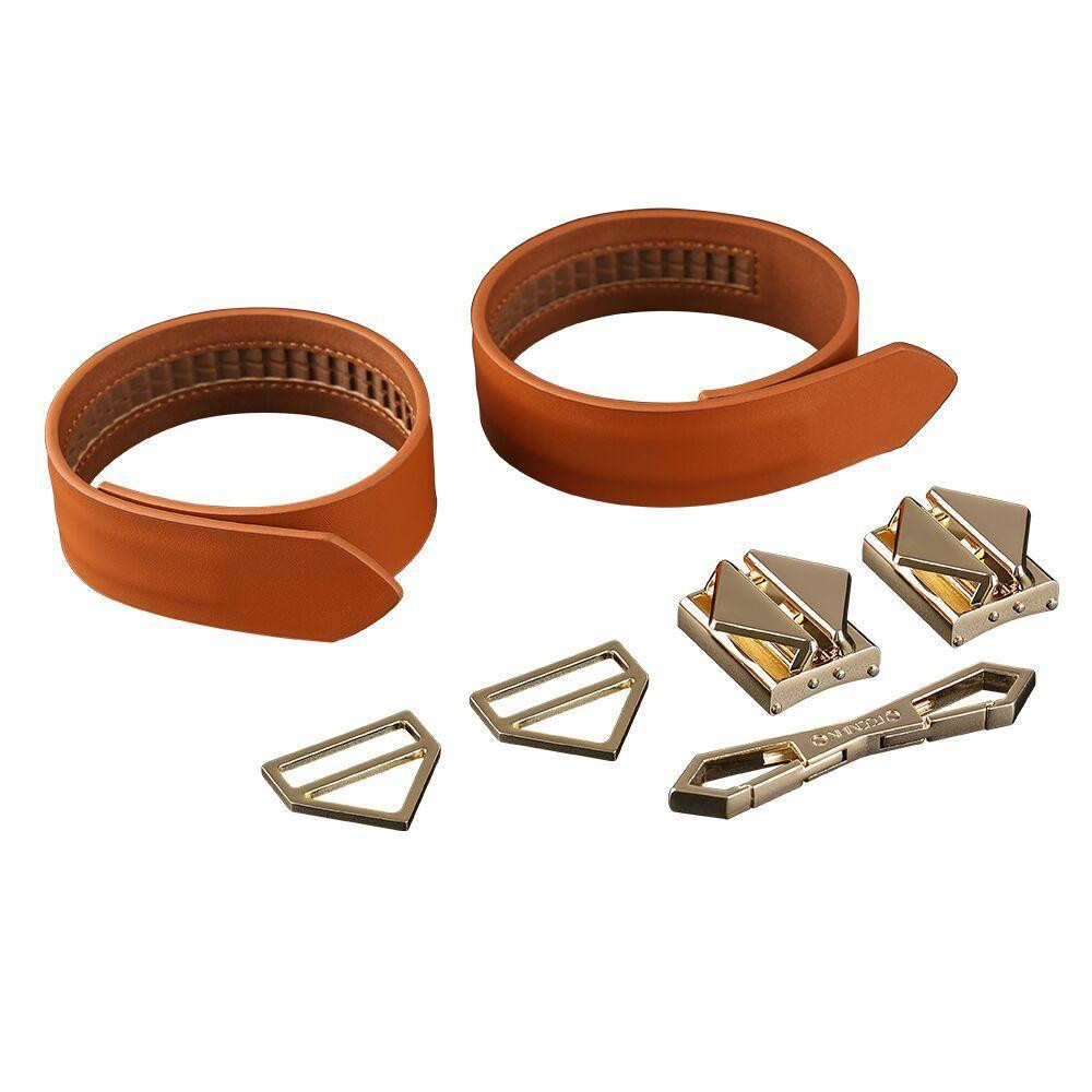 Наручники LOCKINK Wristcuffs/Anklecuffs Brown Set Sex Aura Київ - фото 4