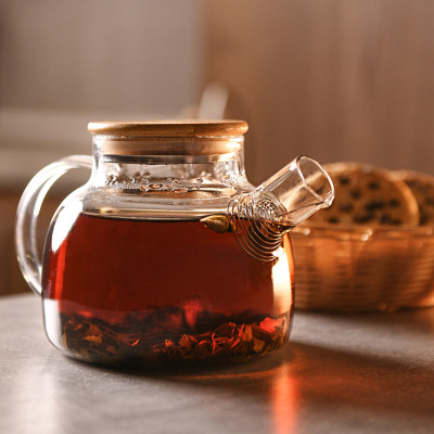 Заварник Ardesto Gemini боросилікатне скло бамбук прозорий 600мл (AR3006GBM) Вінниця - фото 3