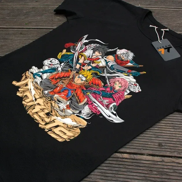 Футболка чоловіча з  принтом Наруто Команда 7 Розмір 48 Anime0054 Дніпро - фото 6