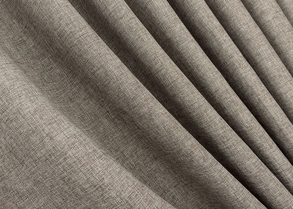 Комплект готовых штор VR-Textil Лен ALORA-TON № 1877ш Серо-коричневый 150х290 см 2 шт (33-0844) Киев - изображение 6