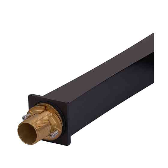 Высокий смеситель для умывальника Koer KB-15007-05 с водопадом, черный (KR3449) Харьков