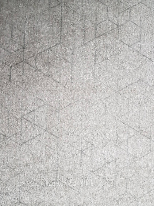 Шпалери флізелінові Decoprint Essentials EE22553 геометричні фігури, трикутники смуги ромби сірі бежеві Київ - фото 2