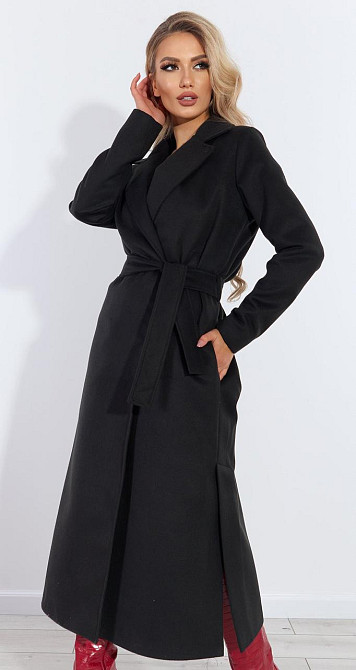 Кашемірове пальто з розрізами (42) Київ - фото 1