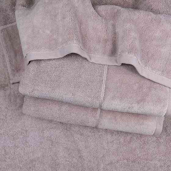 Банное полотенце махра/велюр GM Textile 70x140см Премиум качества Milado 550г/м2 (Кремовый) Сумы