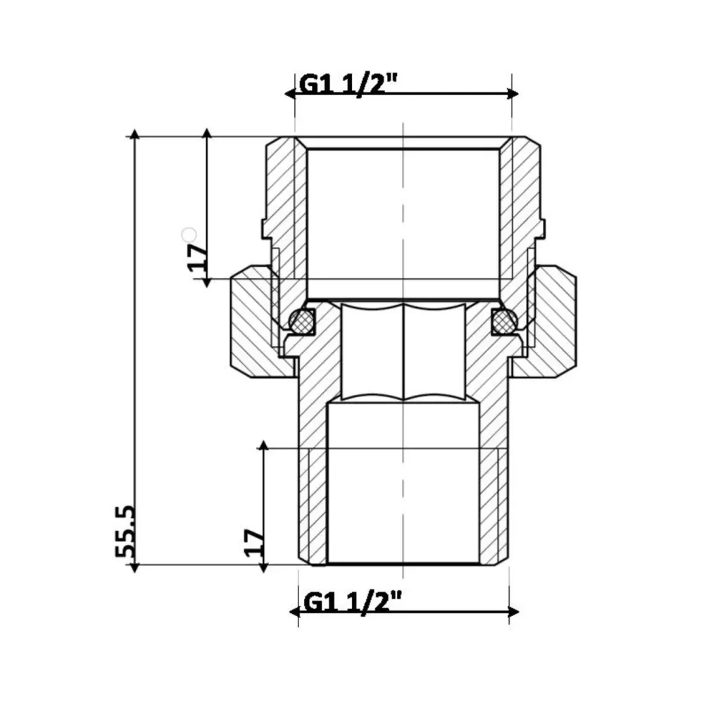 Сгон-американка Thermo Alliance Standart 1 1/2