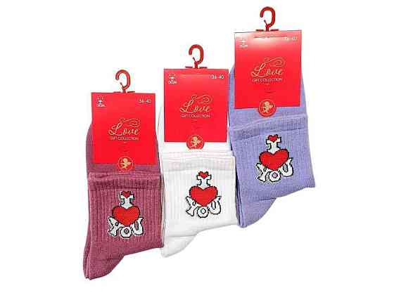 Шкарпетки S156 сердечка маленвелике (асорті) р.36-40 12пар ТМ Super Socks Київ