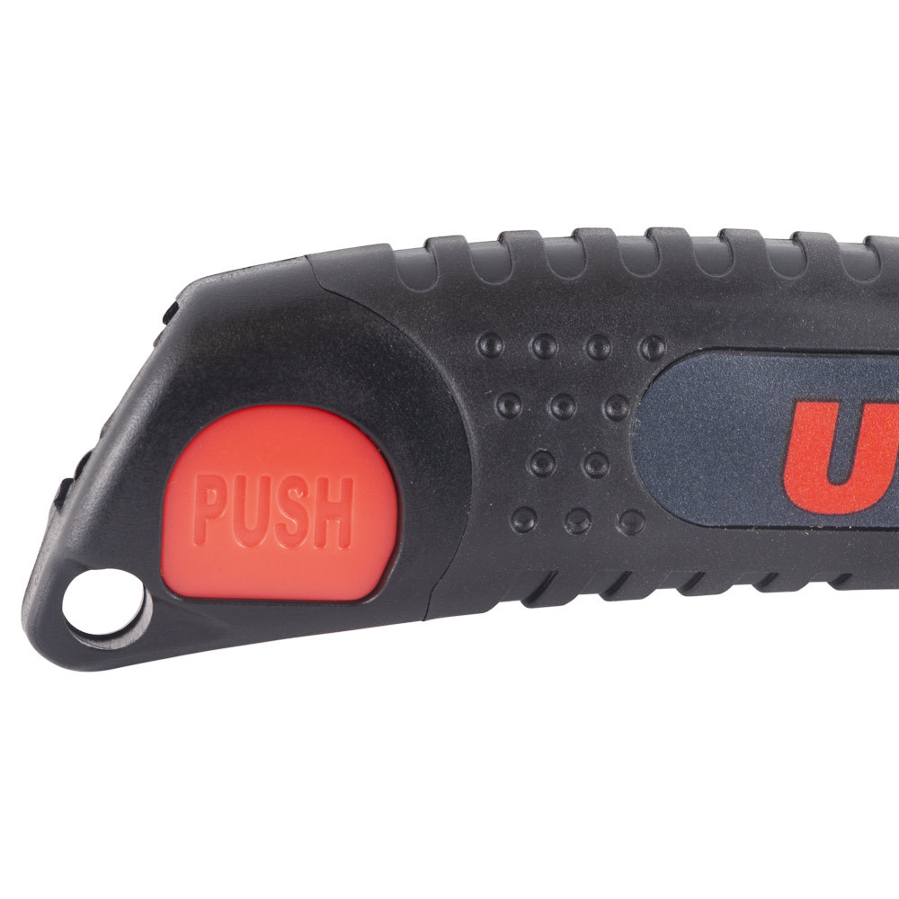 Ultra Нож сегментный лезвие 9мм корпус ABS/TPR автоматический замок ULTRA (8210142) Коломыя - изображение 3