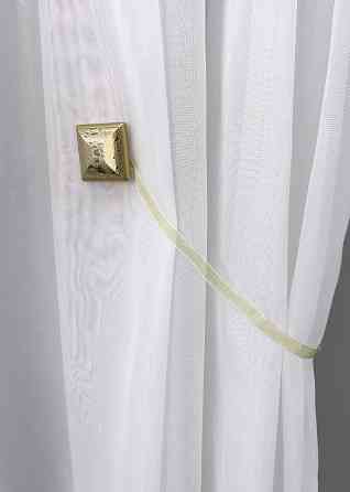 Магниты для штор и гардин Квадрат двусторонние набор 2 шт Золотистый (81-140) Киев