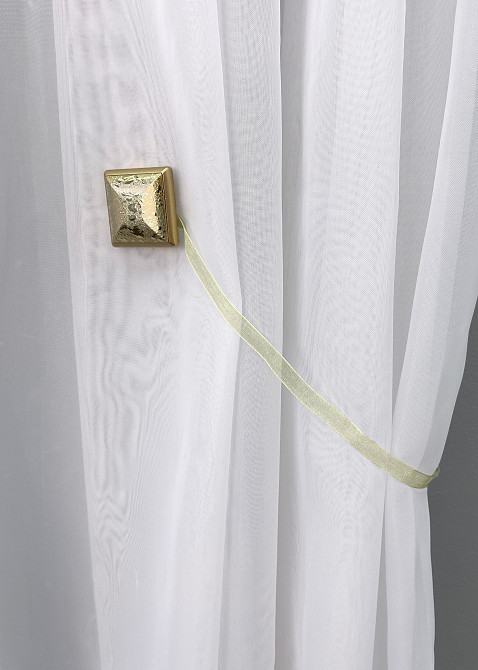 Магниты для штор и гардин Квадрат двусторонние набор 2 шт Золотистый (81-140) Киев - изображение 2