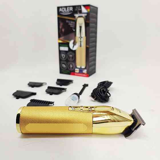Машинка для точной стрижки бороды и волос Adler AD-2836G, Триммер для висков Электромашинка волос RN-65 Львов