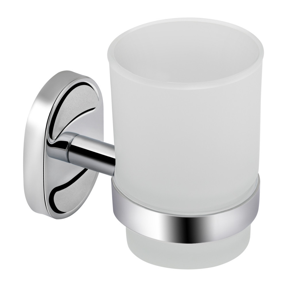 Склянка з тримачем Lidz Oreo 0401 настінний (матове скло) LDORE0401CRM22163 Chrome Київ - фото 7