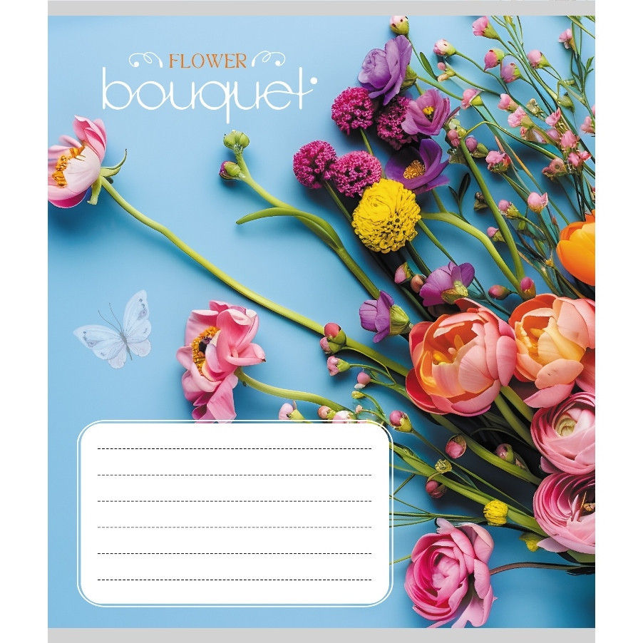 Зошит учнівський "Букет" 024-550337K-1 в клітинку, 24 аркуші Вінниця - фото 1