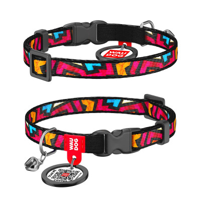 Нашийник для тварин WAUDOG Графіті з QR паспортом XS 20-30 см (5277) Вінниця - фото 4