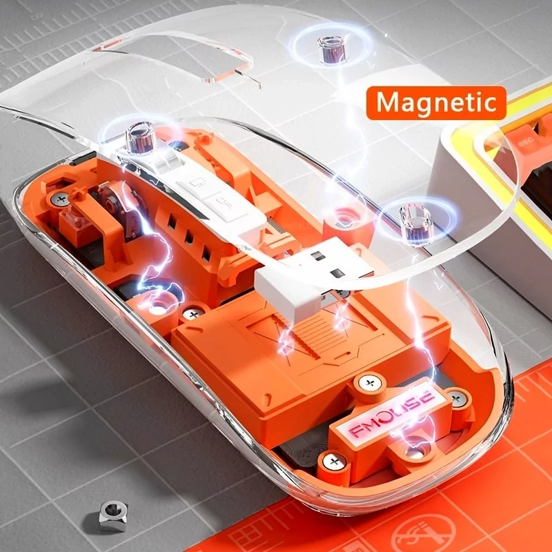 Бездротова миша FMouse M133 2.4 ГГц RGB (акумуляторна) Київ - фото 10