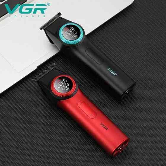Профессиональная беспроводная машинка триммер для стрижки волос VGR V-977 с зарядной базой (20) Одесса