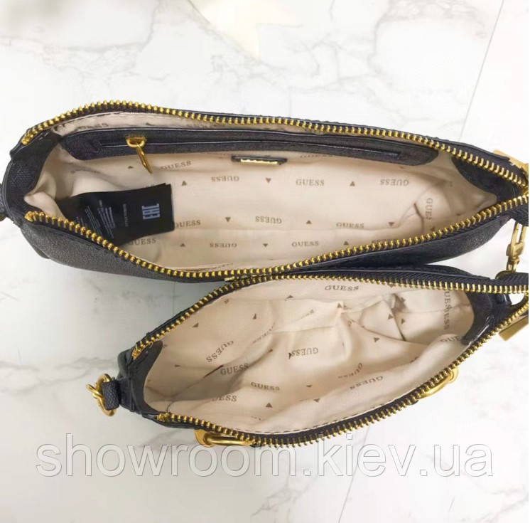 Жіноча сумочка з органайзером на плече Guess (865470) світло-коричнева Київ - фото 4