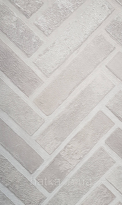 Шпалери вінілові на флізеліні AdaWall Roka 1.06х10 під паркет ялинкою структурні білі молочні 23105-1 Київ - фото 1