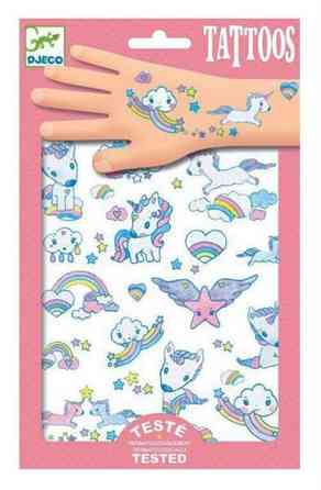 Набір для творчості Djeco Наклейки для тіла Єдиноріг (DJ09575) Харків