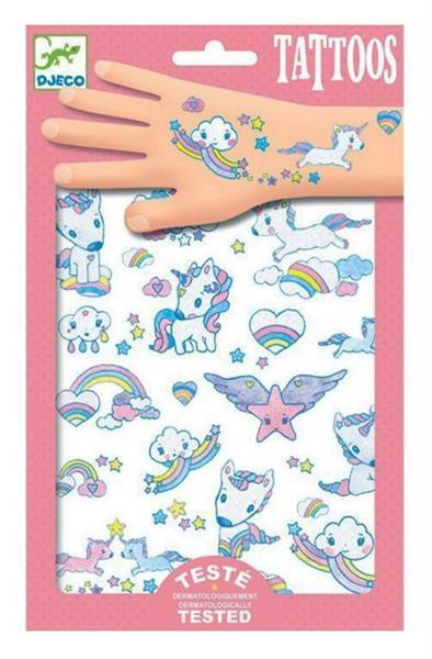 Набір для творчості Djeco Наклейки для тіла Єдиноріг (DJ09575) Харків - фото 3