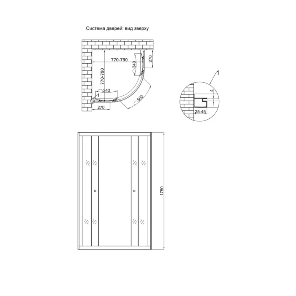 Душова кабіна Lidz Latwa SC80x80.SAT.MID.GR, скло тоноване 4 мм без піддона Київ - фото 9