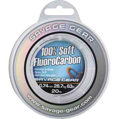 Флюорокарбон Savage Gear Soft Fluorocarbon 50m 0.33mm 7.0kg Clear (1854.22.30) Вінниця