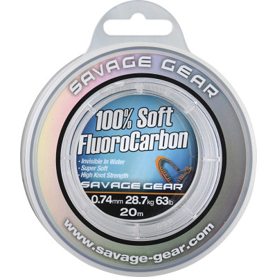 Флюорокарбон Savage Gear Soft Fluorocarbon 50m 0.33mm 7.0kg Clear (1854.22.30) Винница - изображение 1
