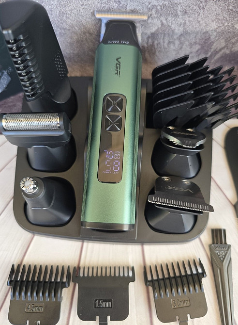 Професійний набір VGR 117 тример голови бороди  носа машинка для стрижки. Харків - фото 6