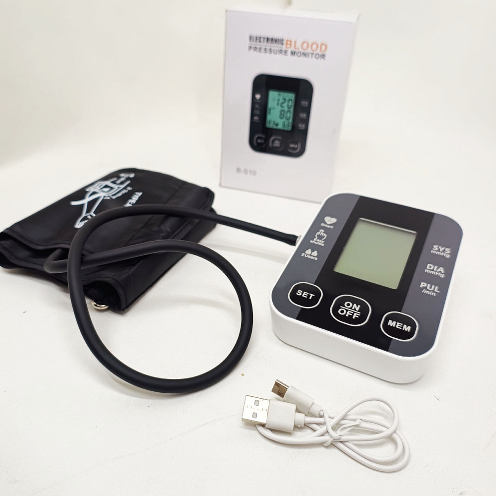 Автоматичний тонометр для вимірювання тиску з роботою від батарей USB РК-дисплеєм індикатором заряду NY-35 Львів - фото 5