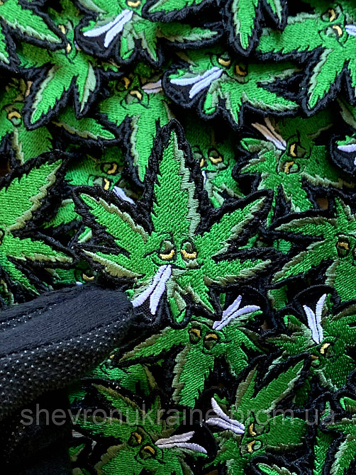 Шеврон ТРАВКА (Форма контурная. На липучке) Размер 7x7см Киев - изображение 5