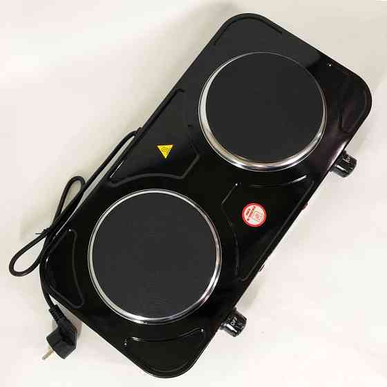 Кухонна плита для маленької кухні, Настільна потужна плита Електрична на подвійну конфорку SF-44 Івано-Франківськ