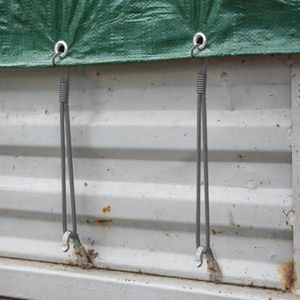 Петля еластична 20см з металевим гачком х 25шт. BUNGEE CORD HOOK, BCH4-0620GY-B Київ - фото 2