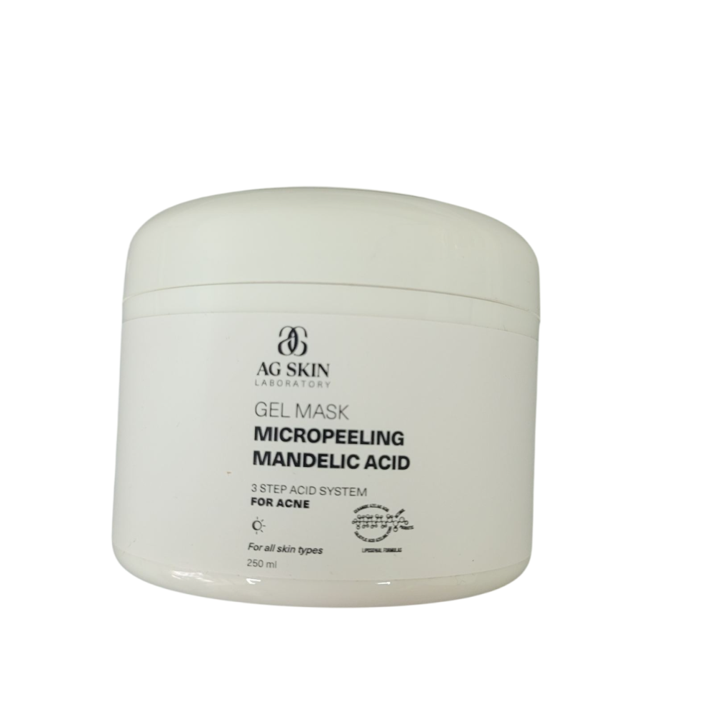 Гель-маска микропилинг с миндальной кислотой Gel mask micropeeling mandelic acid AG Skin 250 мл Днепр - изображение 3
