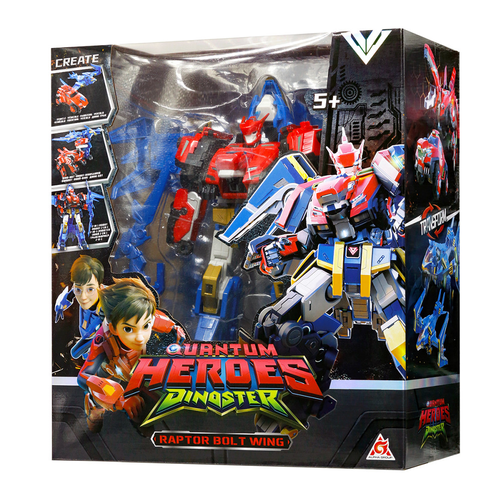 Ігровий набір з роботом-трансформером Dinoster - Раптор Болт Вінг Дніпро - фото 3