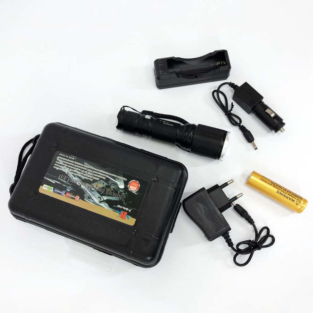 Фонарь военный зсу Bailong BL-1860-T6, Фонарик светодиодный ручной аккумуляторный портативный XC-41 Львов - изображение 5