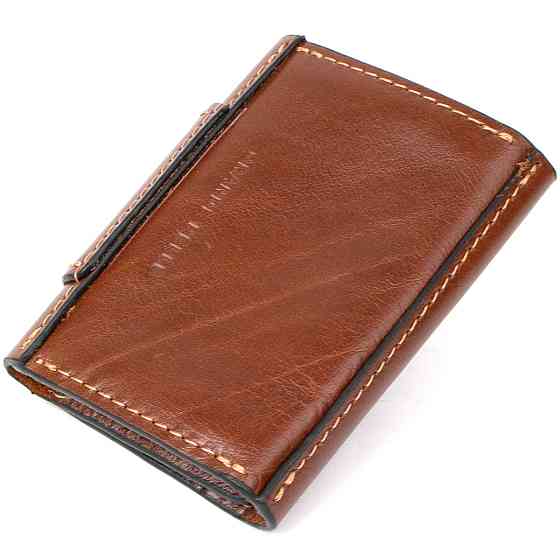 Шкіряна візитниця GRANDE PELLE 11411 Коричневий Київ