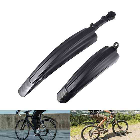 Крила велосипедні для коліс 20'' 24'' 26'' Feel Fit Чорні Бровари