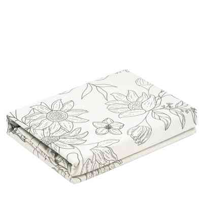 Постільна білизна Ardesto Gloria сатин квіти, бежевий євро 200х220 (ART2022BW) Вінниця