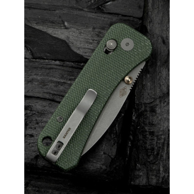 Нож Weknife Banter 2, Green Mikarta, Stonewash (WE23075-3) Винница - изображение 2