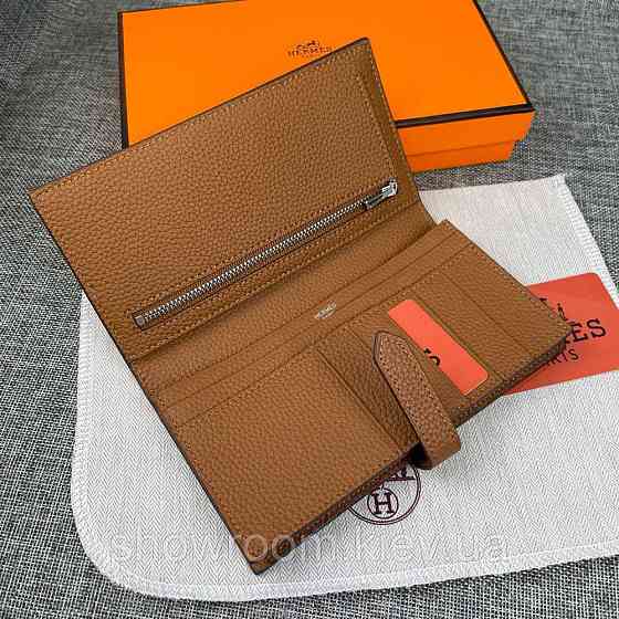 Жіночий брендовий гаманець (H-5123) brown Київ