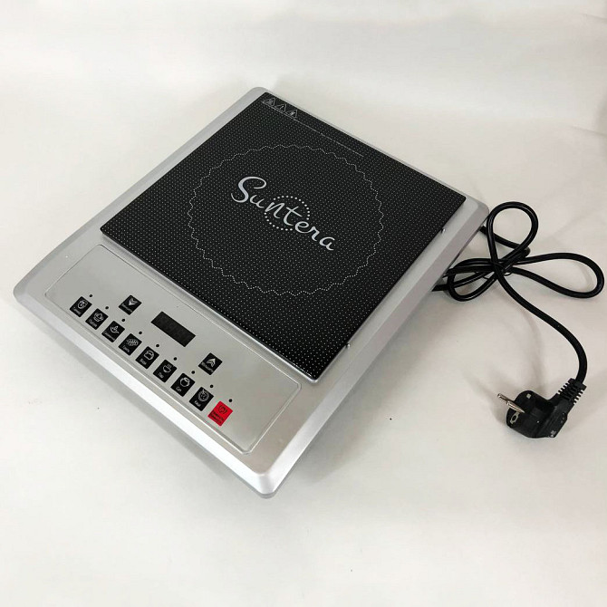 Маленькая электроплита настольная Suntera ICD-1012, 2000 Вт, Плита напольная мощная, Мини электроплита EW-97 Львов - изображение 3