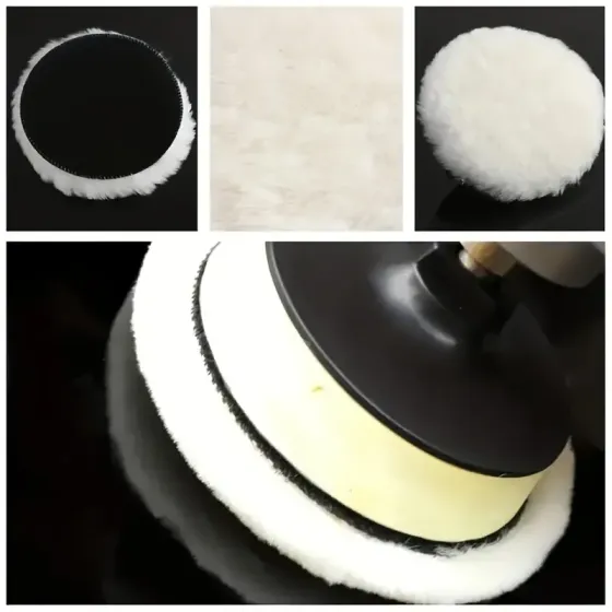 Шерстяні полірувальні диски 100 мм, 2 шт для авто та скла Київ