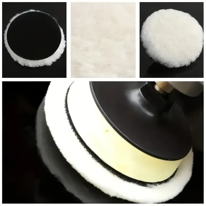 Шерстяні полірувальні диски 100 мм, 2 шт для авто та скла Київ - фото 2