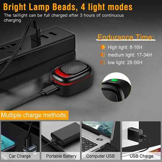 Велосипедная фара со встроенным аккумулятором, Фонарь с велокреплением, Велосипедный свет на руль YN-50 Киев