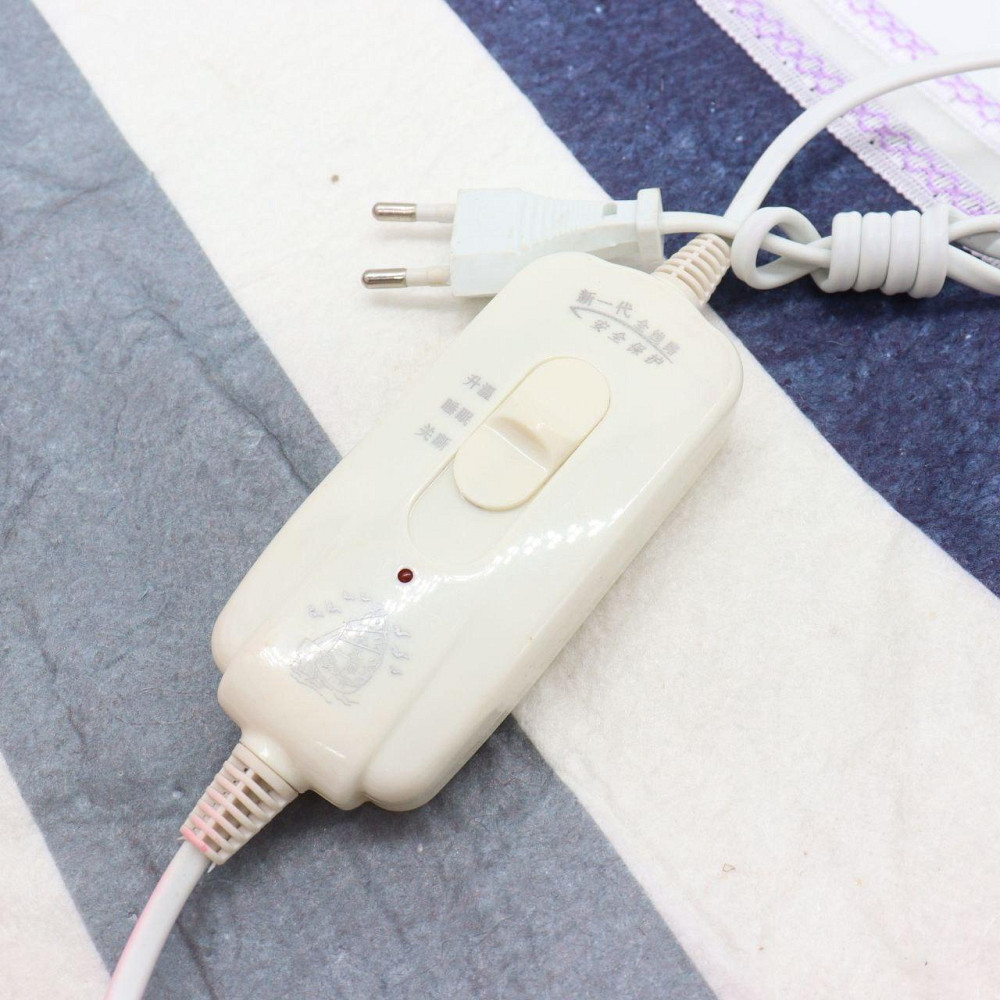 Электропростынь односпальная 140Вт, 150х170см, YASAM, Разноцветная полоска / Мягкая электропростыня с подогревом Киев - изображение 8