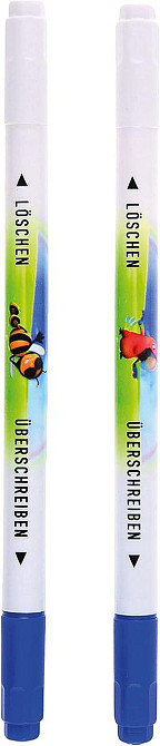 Коректор-ручка двосторонній для чорнил Idena 509047-2 набір 2 шт синій наконечник Київ - фото 2