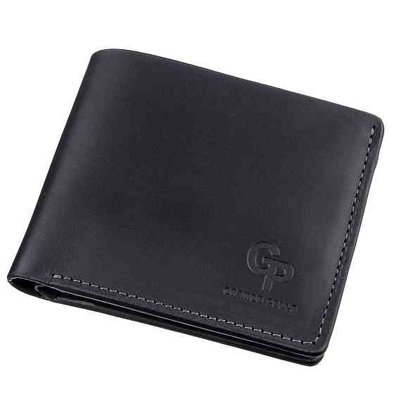 Функциональное портмоне унисекс на магните GRANDE PELLE 11206 Черное Киев