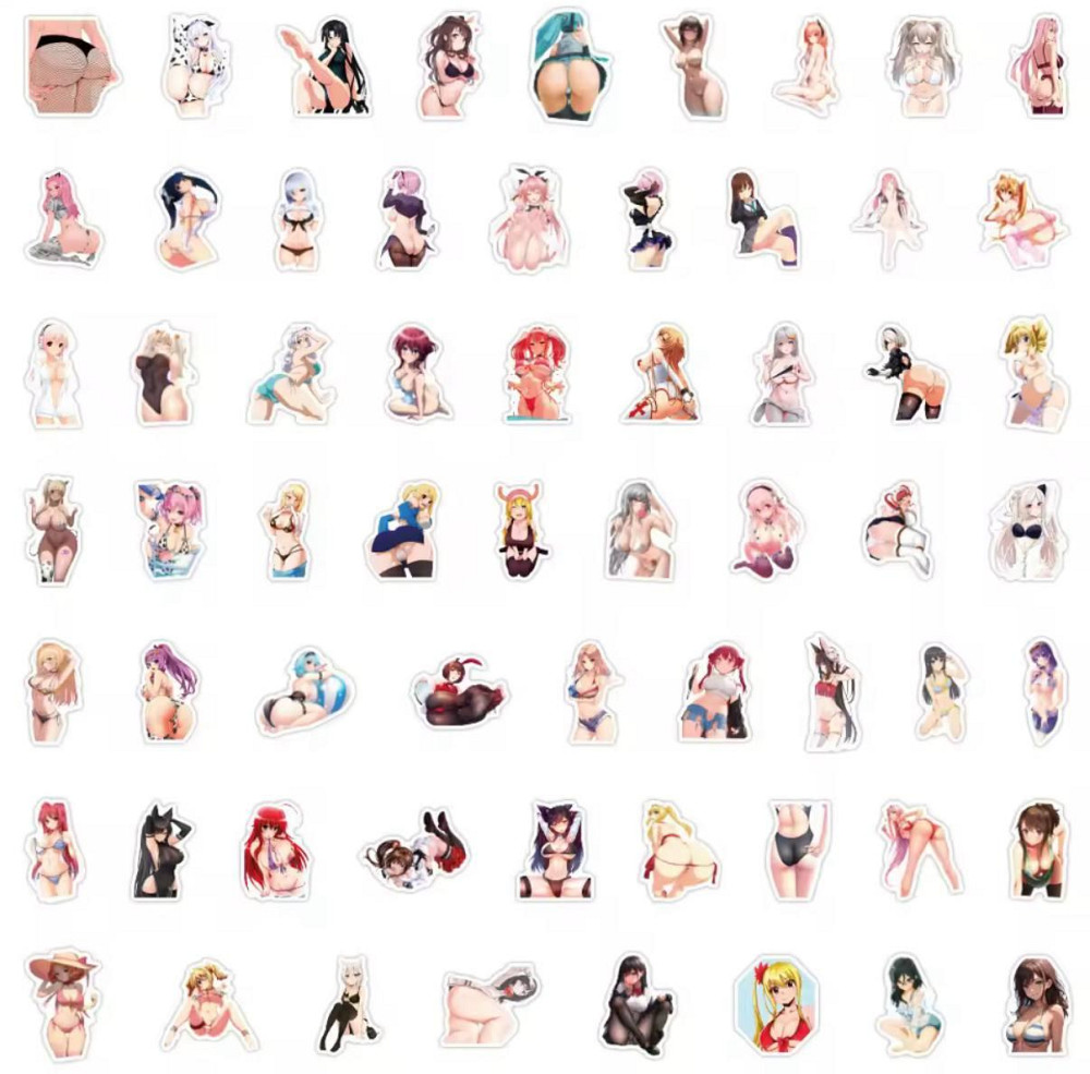 Наклейки Стикеры Waifu Аниме. Водонепроницаемые эстетические Аниме наклейки 18+ ( Аниме Хентай) Набо Киев - изображение 3